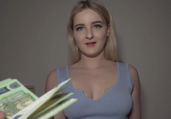 Пикап и секс от первого лица с молодой блондинкой